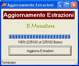 Aggiornamento estrazioni lotto via internet