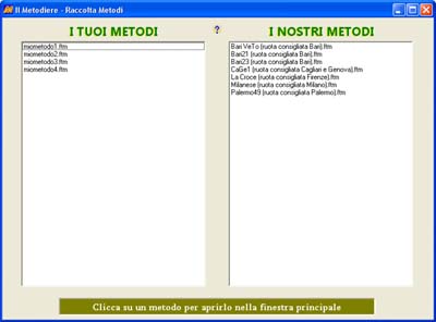 Raccolta dei tuoi metodi e dei nostri metodi